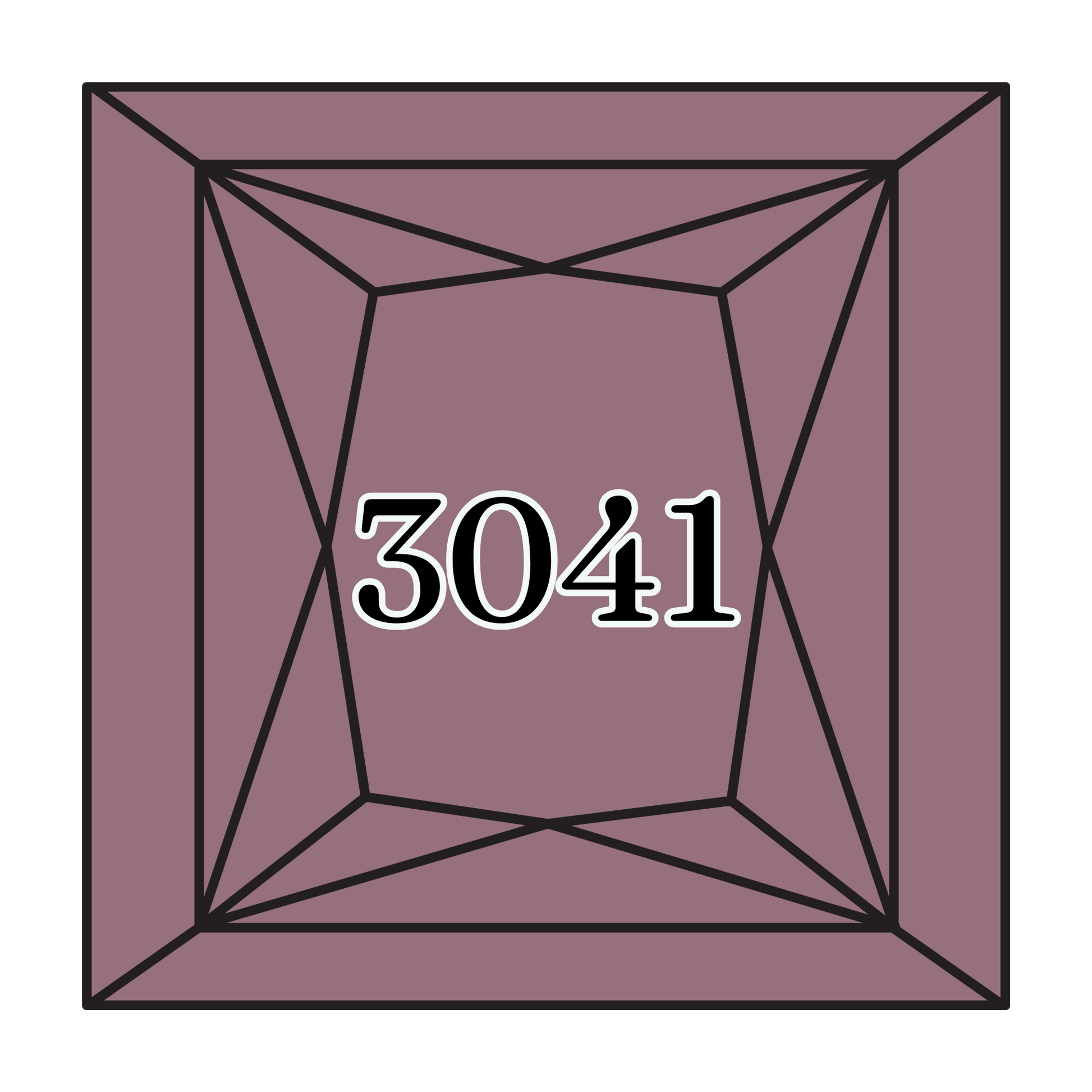 True North Diamond Art Square Diamond Drills 3041 - Medium Antique Violet - Square Bulk Diamond Drills