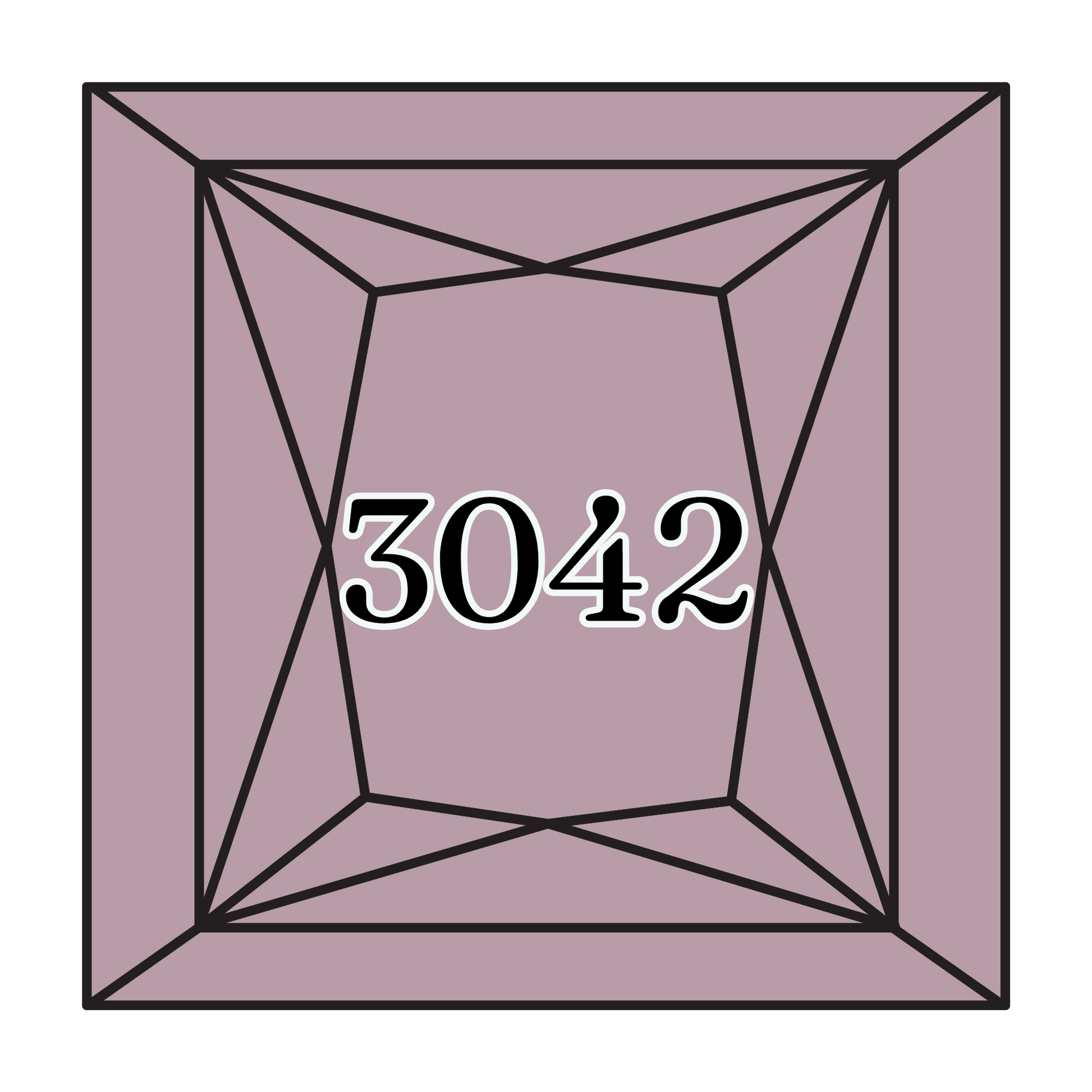 True North Diamond Art Square Diamond Drills 3042 - Light Antique Violet - Square Bulk Diamond Drills