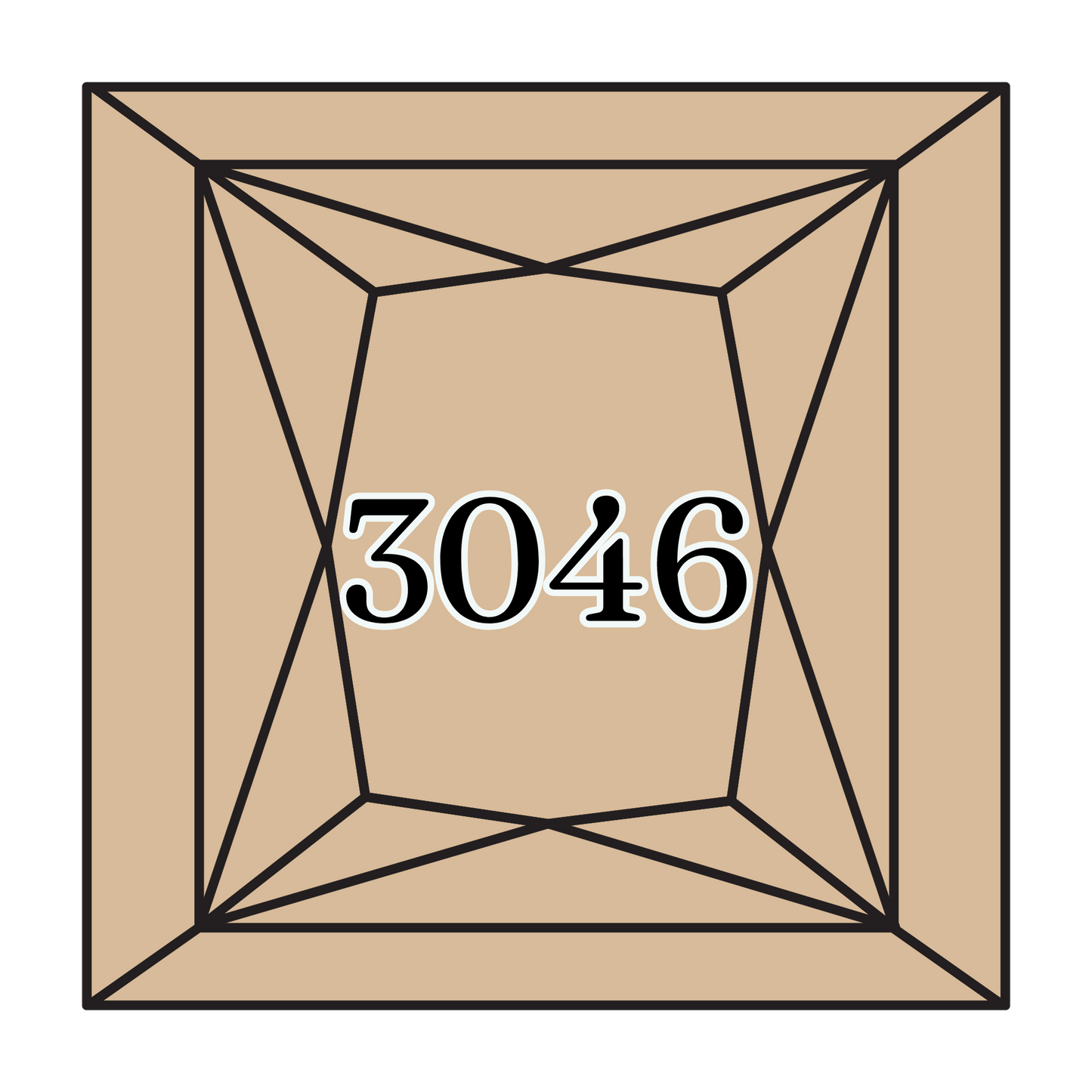 True North Diamond Art Square Diamond Drills 3046 - Medium Yellow Beige - Square Bulk Diamond Drills