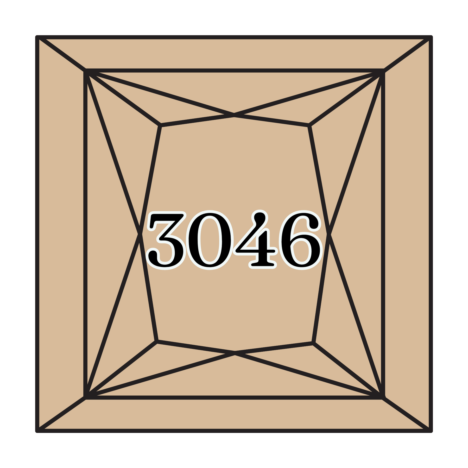 True North Diamond Art Square Diamond Drills 3046 - Medium Yellow Beige - Square Bulk Diamond Drills