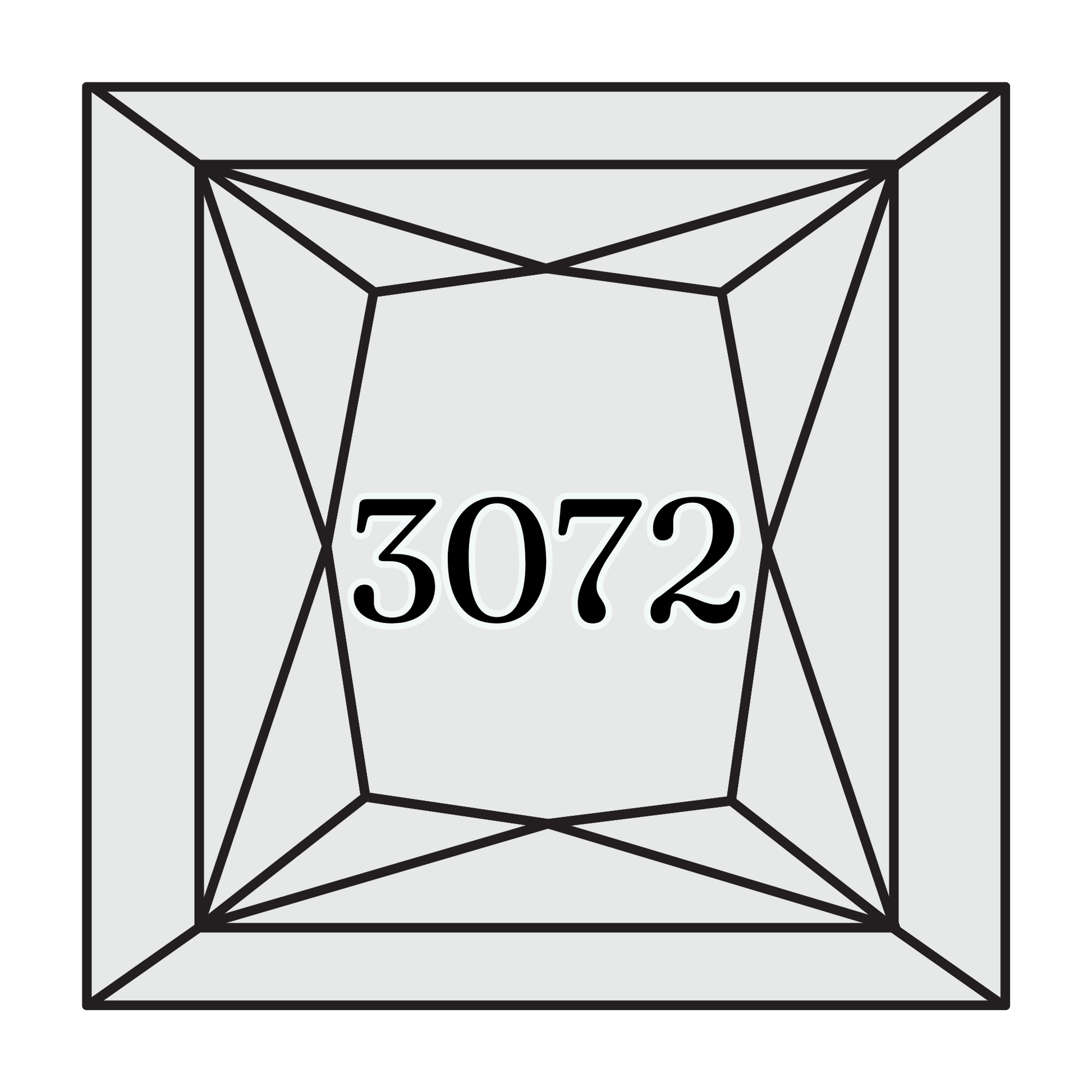 True North Diamond Art Square Diamond Drills 3072 - Very Light Beaver Grey - Square Bulk Diamond Drills