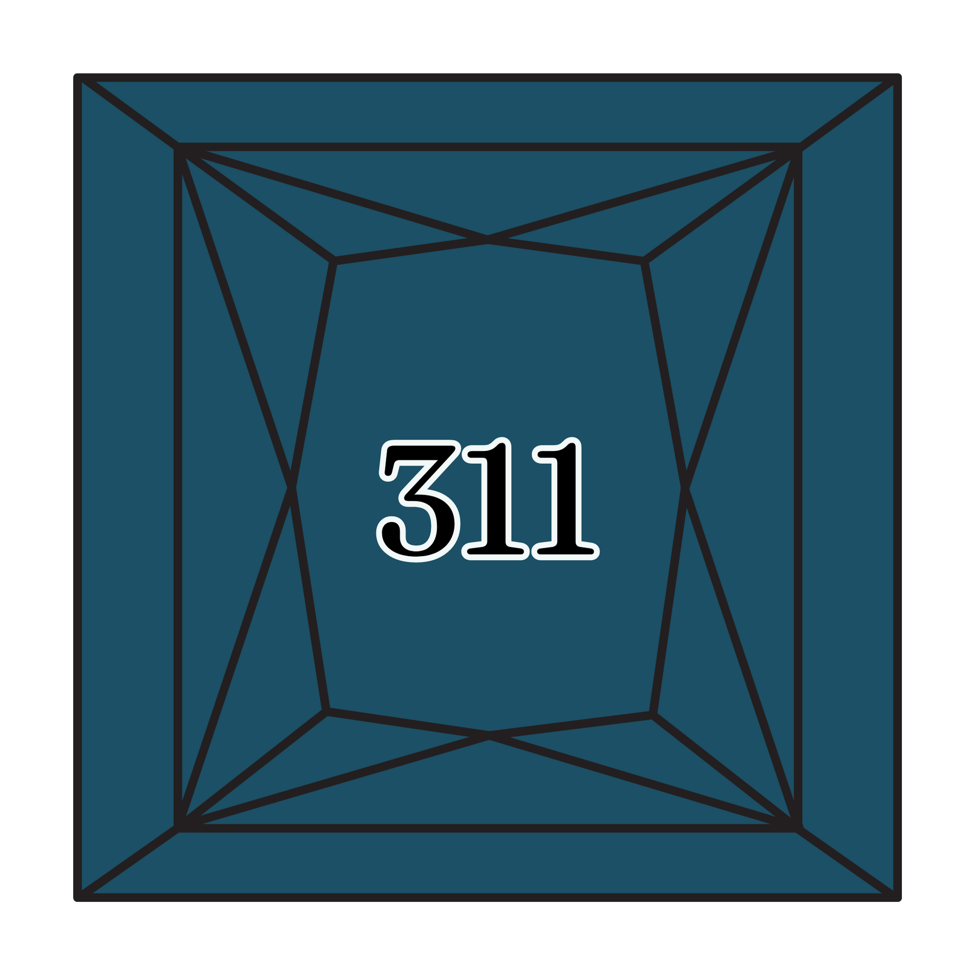 True North Diamond Art Square Diamond Drills 311 - Medium Navy Blue - Square Bulk Diamond Drills