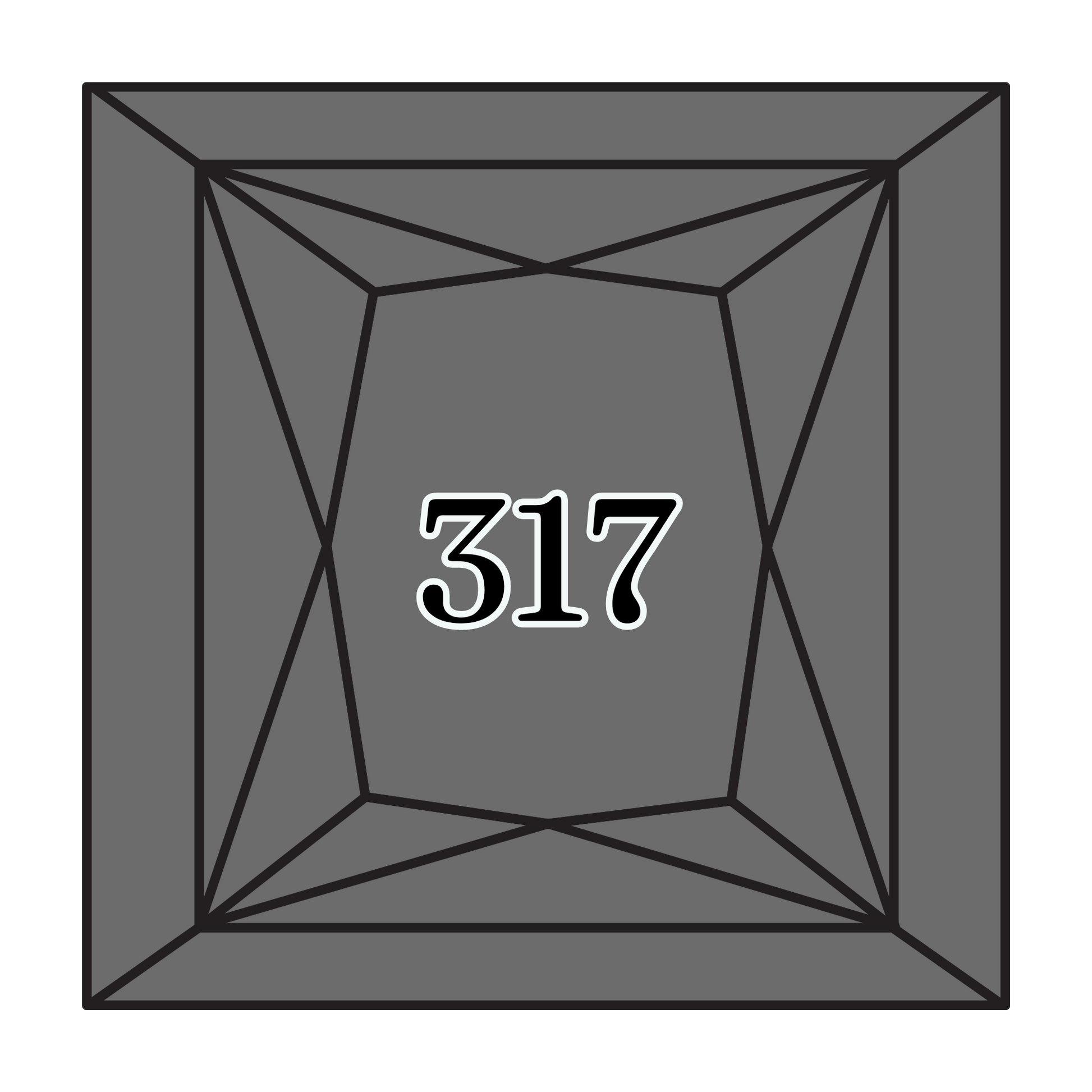 True North Diamond Art Square Diamond Drills 317 - Pewter Grey - Square Bulk Diamond Drills