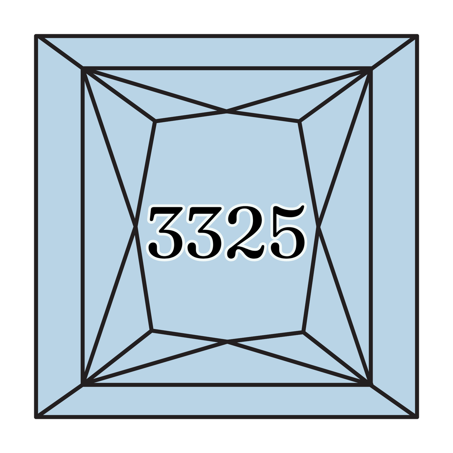 True North Diamond Art Square Diamond Drills 3325 - Light Baby Blue - Square Bulk Diamond Drills