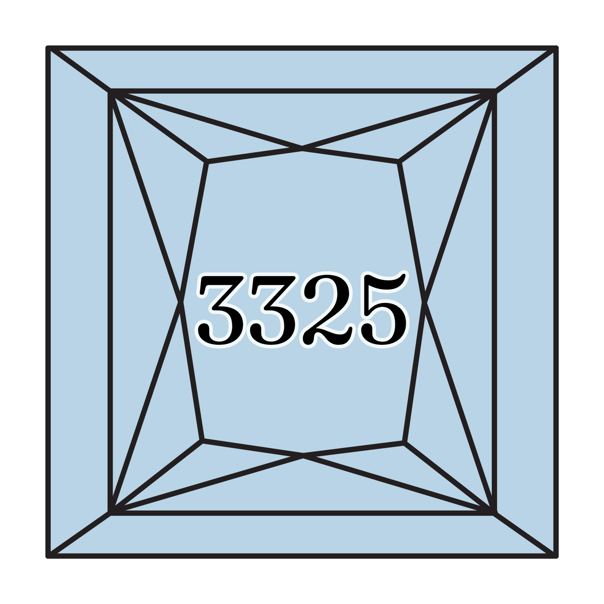 True North Diamond Art Square Diamond Drills 3325 - Light Baby Blue - Square Bulk Diamond Drills