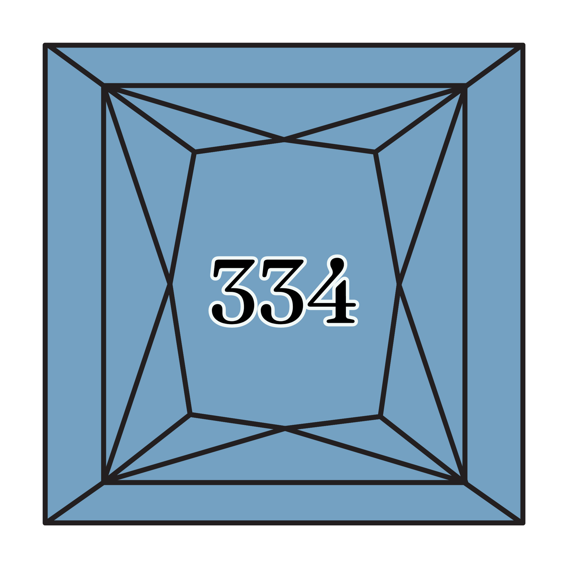True North Diamond Art Square Diamond Drills 334 - Medium Baby Blue - Square Bulk Diamond Drills
