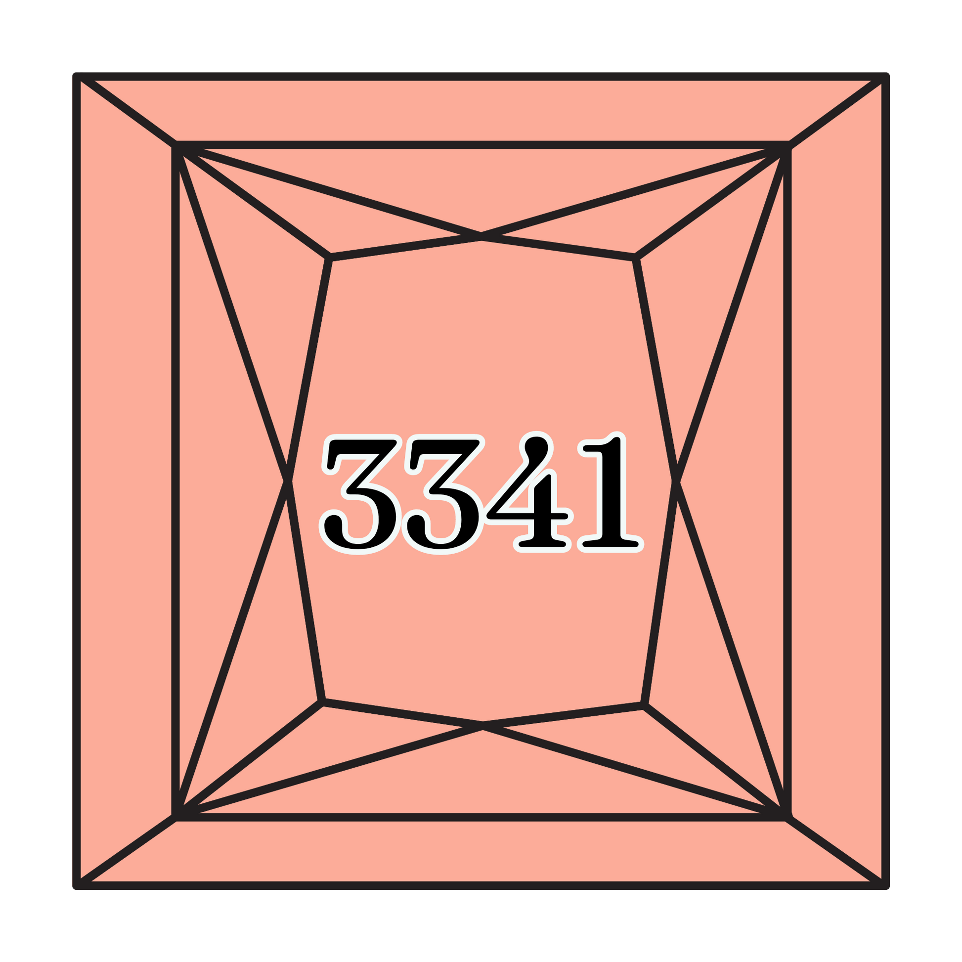 True North Diamond Art Square Diamond Drills 3341 - Apricot - Square Bulk Diamond Drills