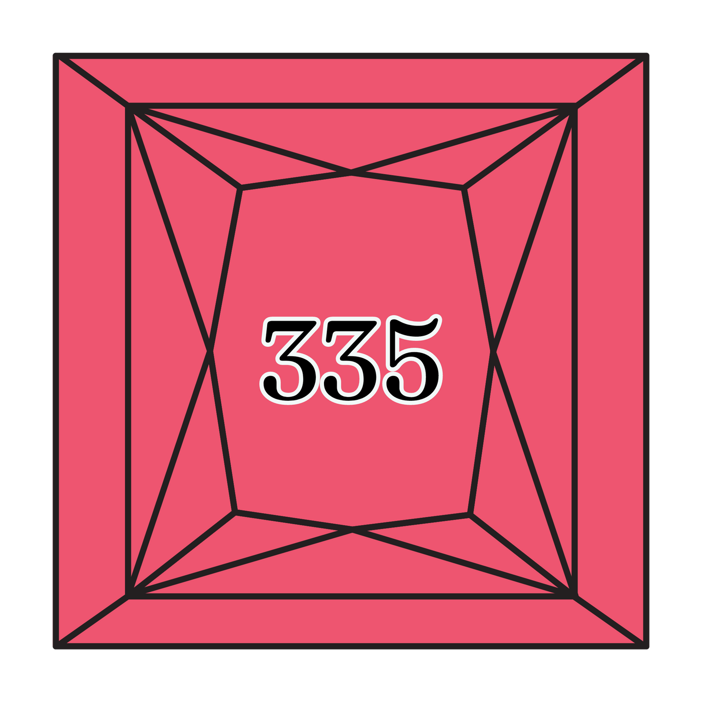 True North Diamond Art Square Diamond Drills 335 - Rose - Square Bulk Diamond Drills