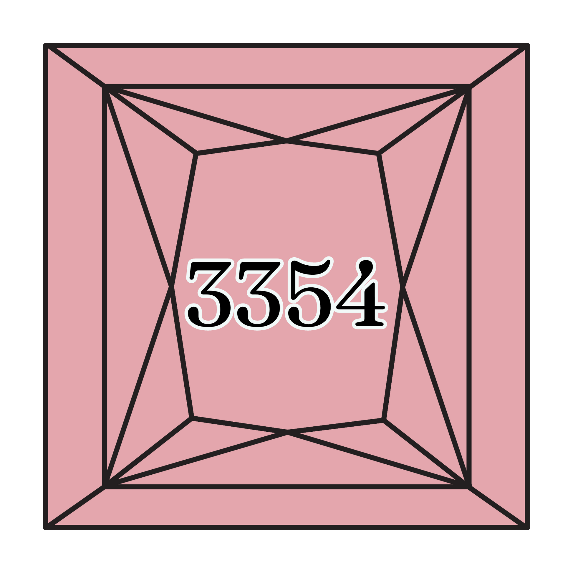 True North Diamond Art Square Diamond Drills 3354 -  Light Dusty Rose - Square Bulk Diamond Drills