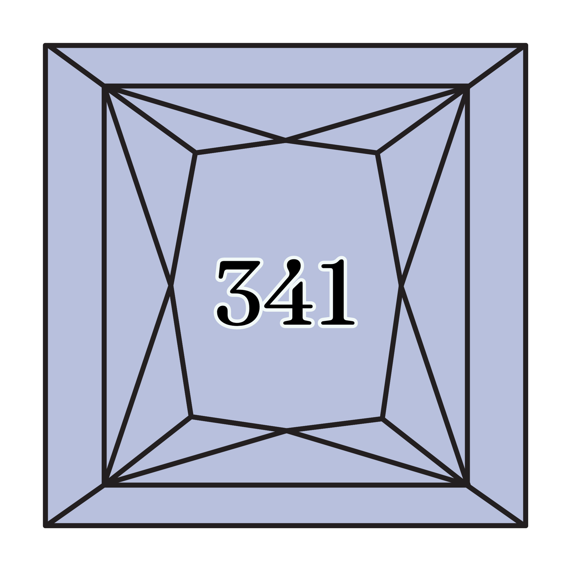 True North Diamond Art Square Diamond Drills 341 - Light Blue Violet - Square Bulk Diamond Drills