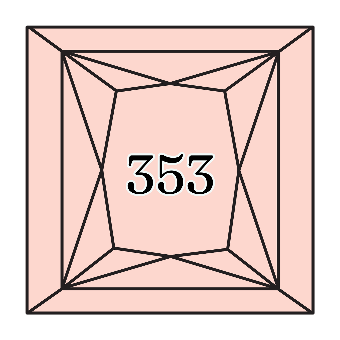 True North Diamond Art Square Diamond Drills 353 - Peach - Square Bulk Diamond Drills