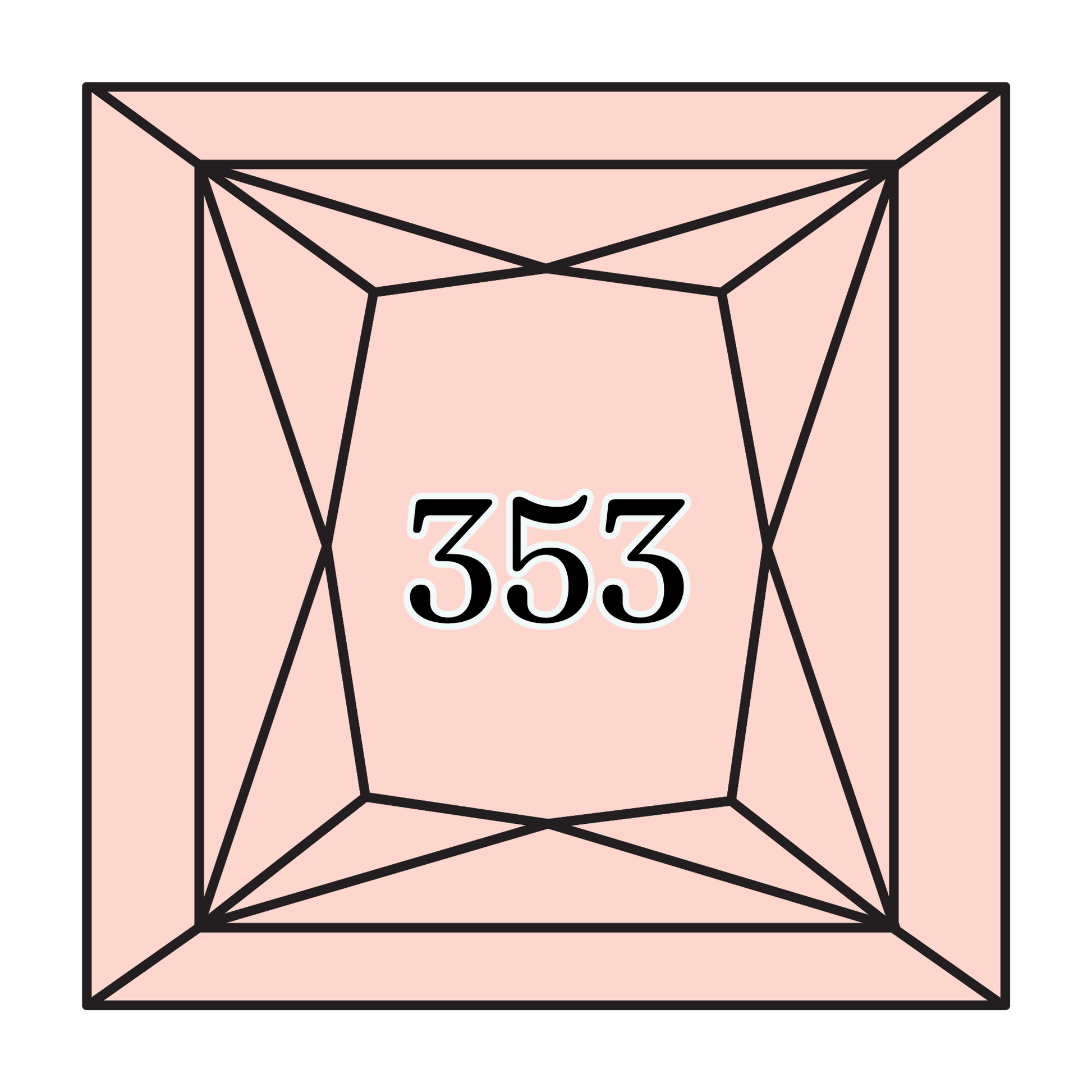 True North Diamond Art Square Diamond Drills 353 - Peach - Square Bulk Diamond Drills