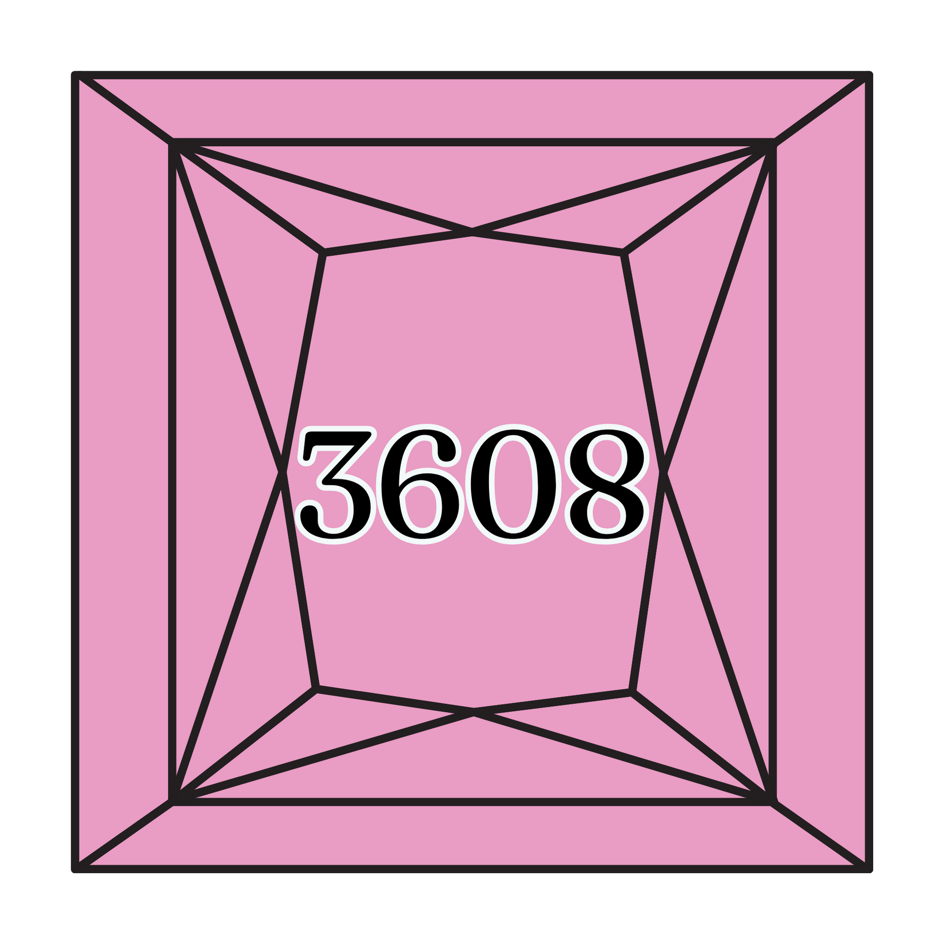 True North Diamond Art Square Diamond Drills 3608 - Very Light Plum - Square Bulk Diamond Drills