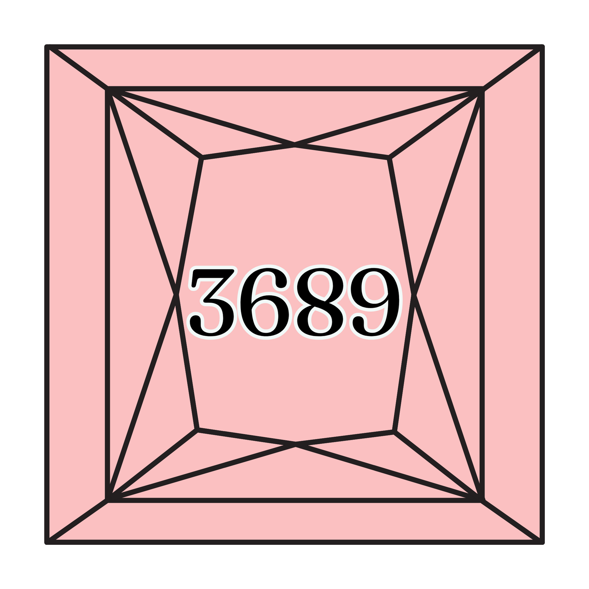 True North Diamond Art Square Diamond Drills 3689 - Light Mauve - Square Bulk Diamond Drills