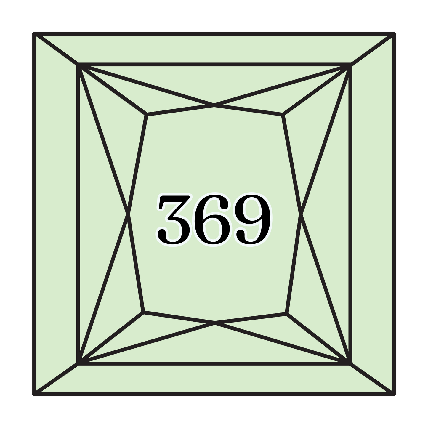 True North Diamond Art Square Diamond Drills 369 - Very Light Pistachio Green - Square Bulk Diamond Drills