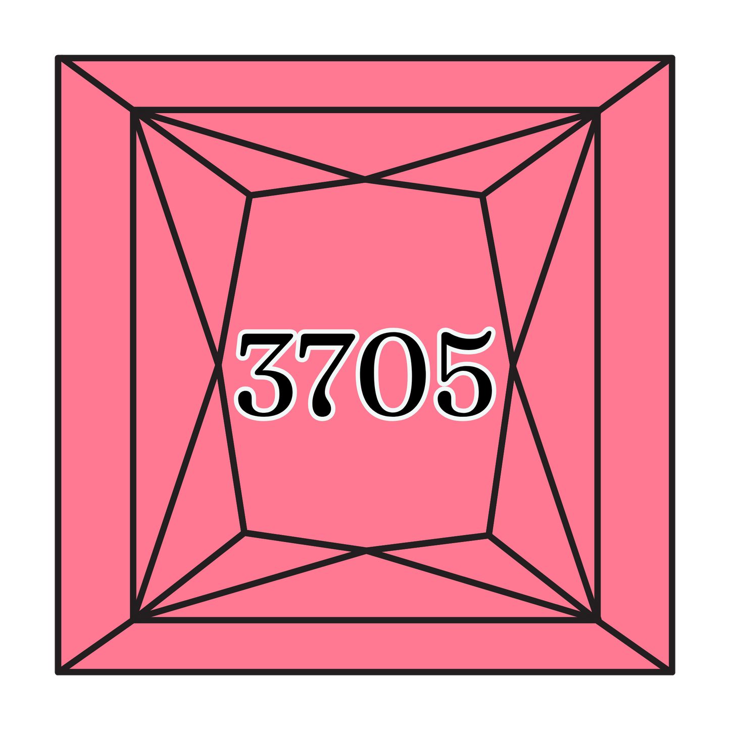 True North Diamond Art Square Diamond Drills 3705 -  Dark Melon - Square Bulk Diamond Drills