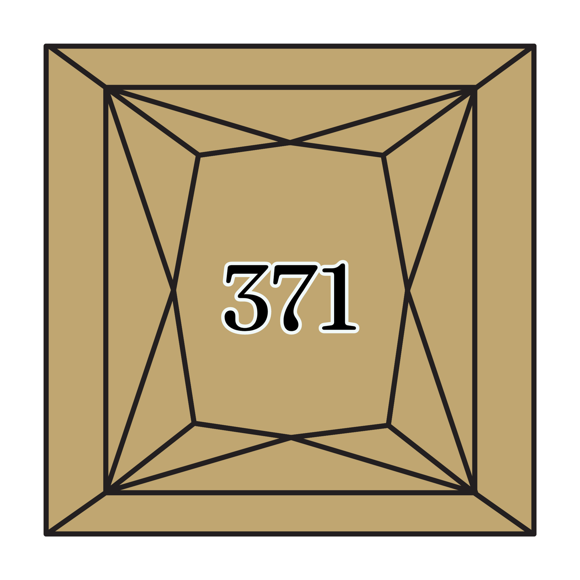 True North Diamond Art Square Diamond Drills 371 - Mustard - Square Bulk Diamond Drills