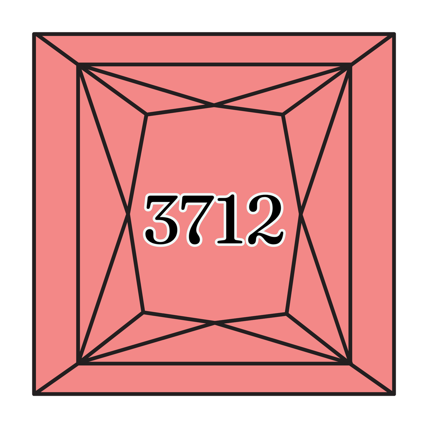 True North Diamond Art Square Diamond Drills 3712 - Medium Salmon - Square Bulk Diamond Drills