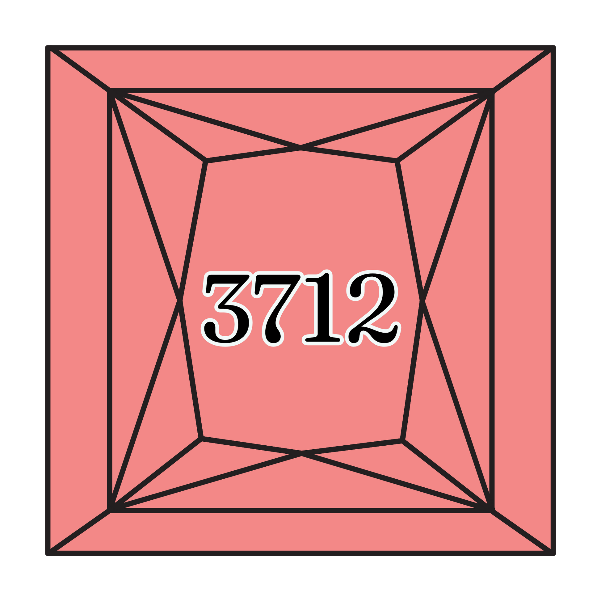 True North Diamond Art Square Diamond Drills 3712 - Medium Salmon - Square Bulk Diamond Drills