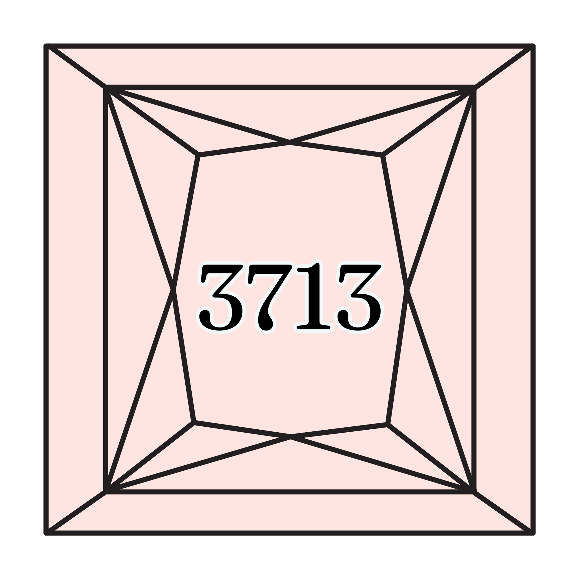 True North Diamond Art Square Diamond Drills 3713 - Very Light Salmon - Square Bulk Diamond Drills