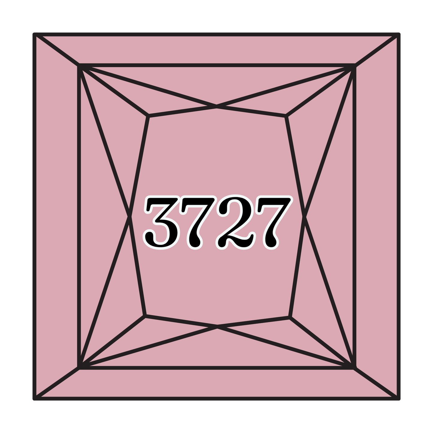 True North Diamond Art Square Diamond Drills 3727 -  Light Antique Mauve - Square Bulk Diamond Drills