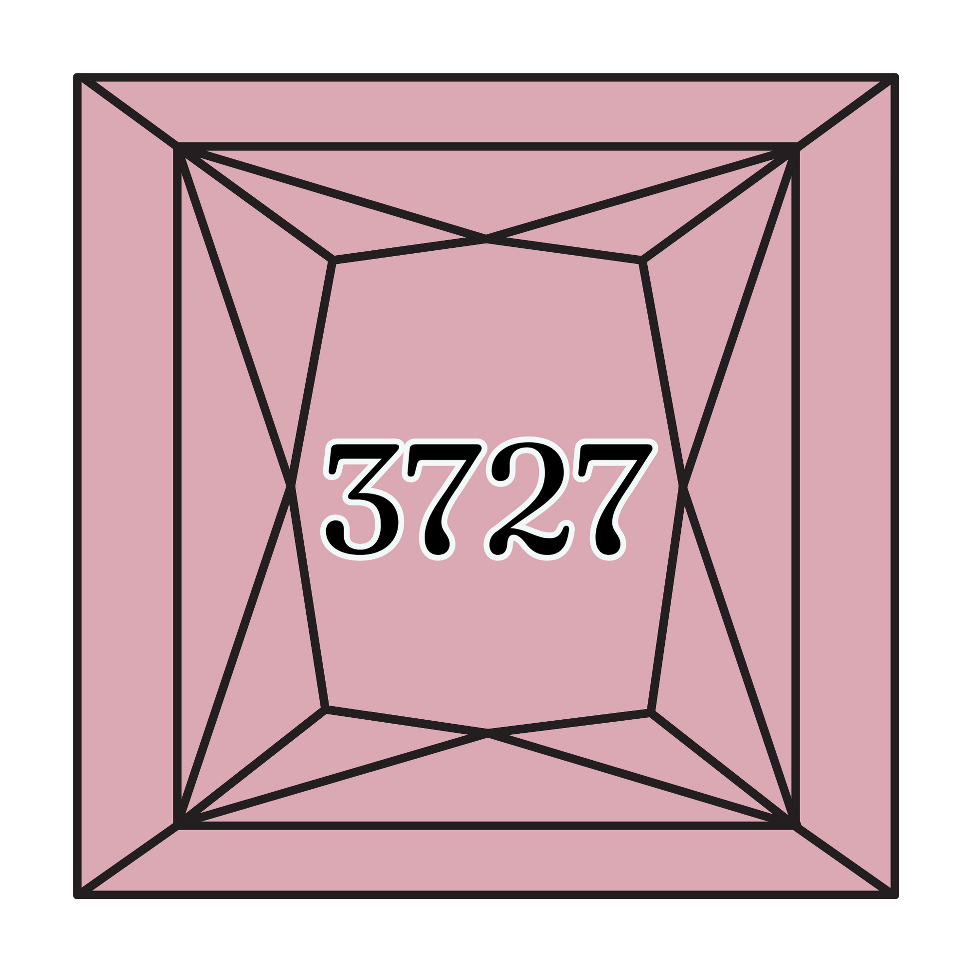 True North Diamond Art Square Diamond Drills 3727 -  Light Antique Mauve - Square Bulk Diamond Drills