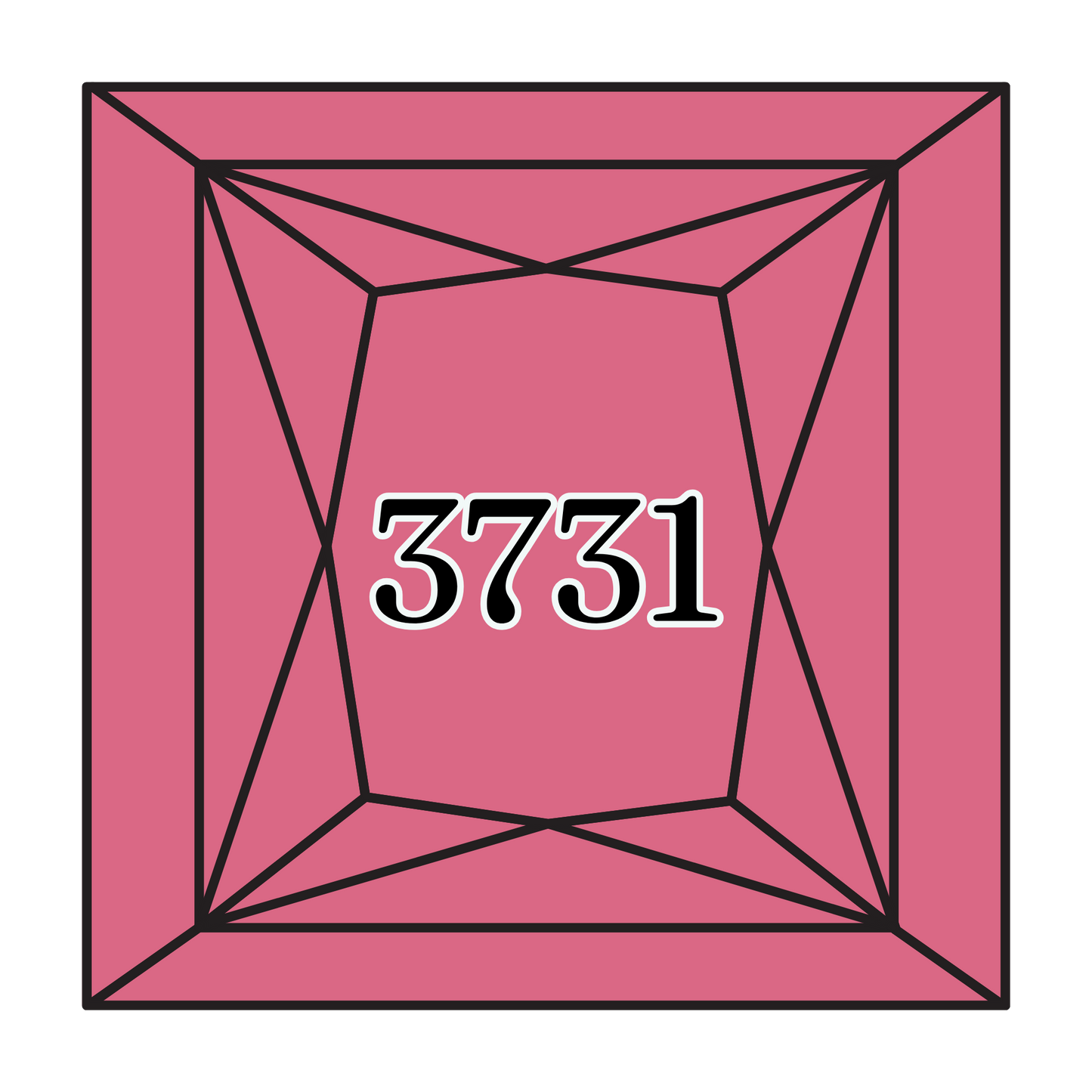True North Diamond Art Square Diamond Drills 3731 -  Very Dark Dusty Rose - Square Bulk Diamond Drills
