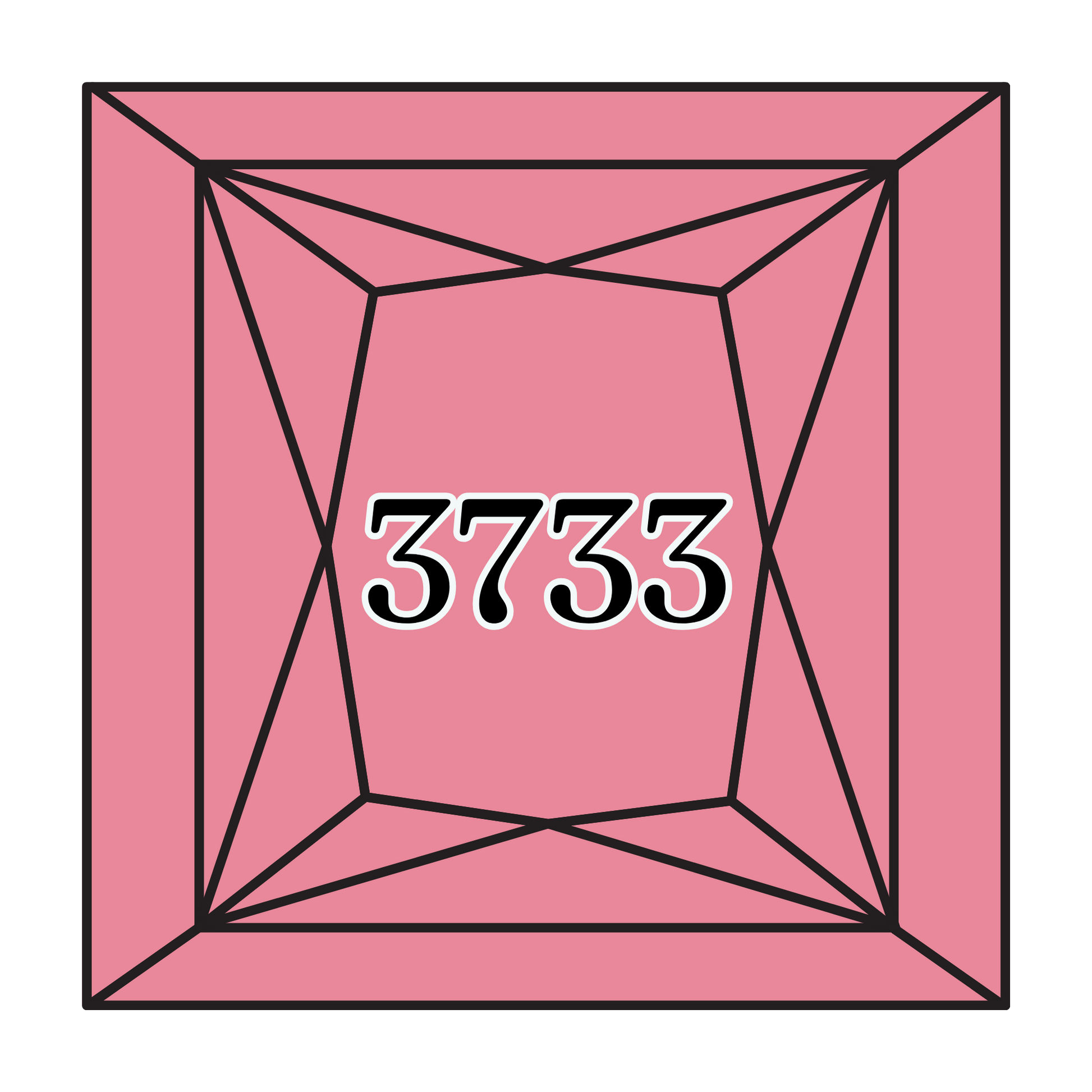 True North Diamond Art Square Diamond Drills 3733 -  Dusty Rose - Square Bulk Diamond Drills