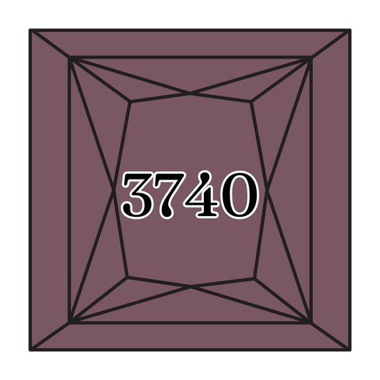 True North Diamond Art Square Diamond Drills 3740 -  Dark Antique Violet - Square Bulk Diamond Drills