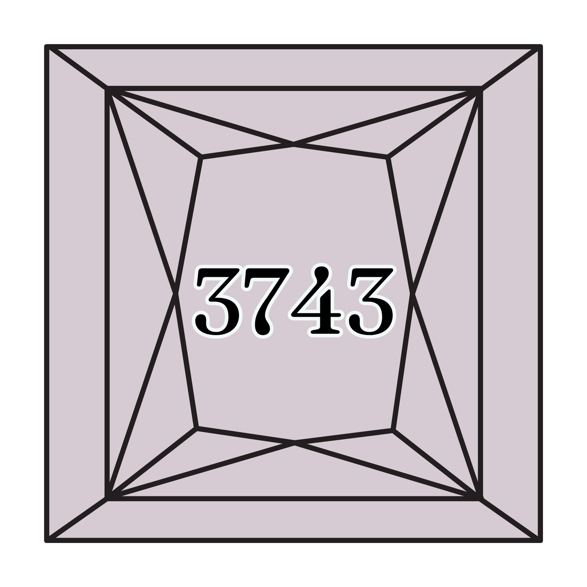 True North Diamond Art Square Diamond Drills 3743 - Very Light Antique Violet - Square Bulk Diamond Drills