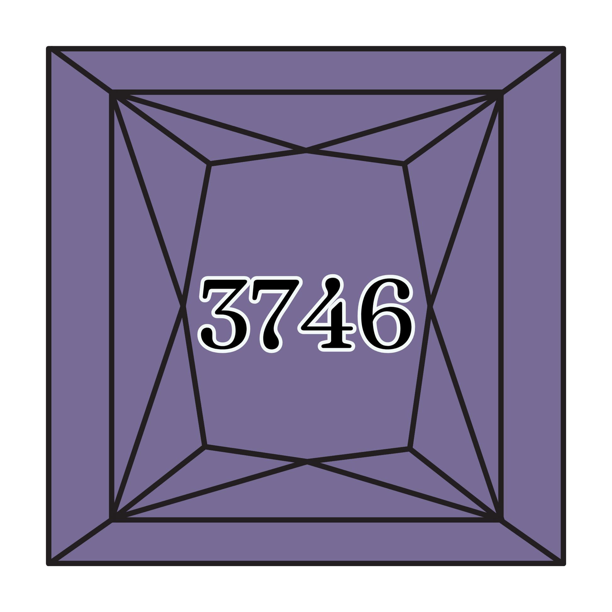 True North Diamond Art Square Diamond Drills 3746 -  Dark Blue Violet - Square Bulk Diamond Drills