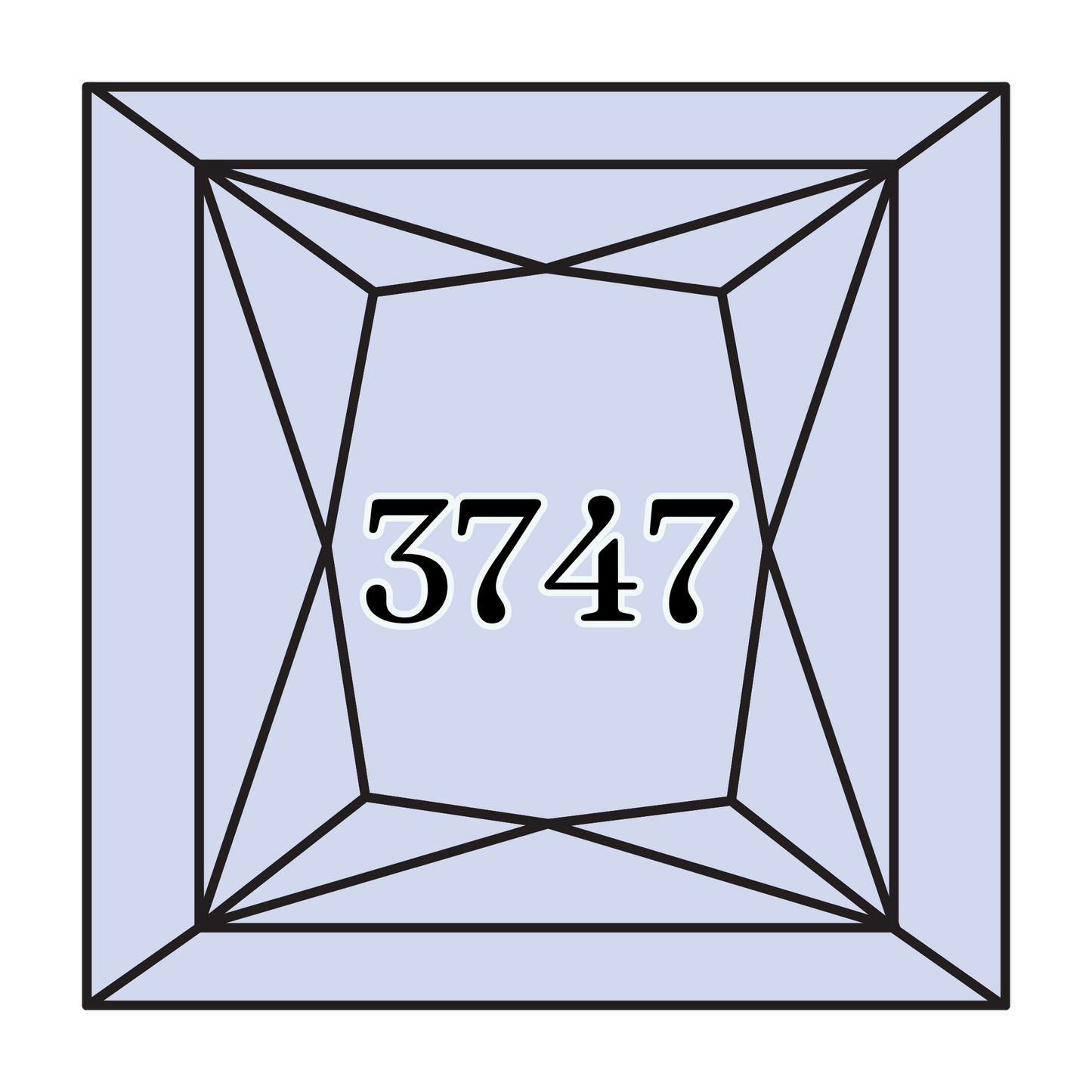 True North Diamond Art Square Diamond Drills 3747 - Very Light Blue Violet - Square Bulk Diamond Drills