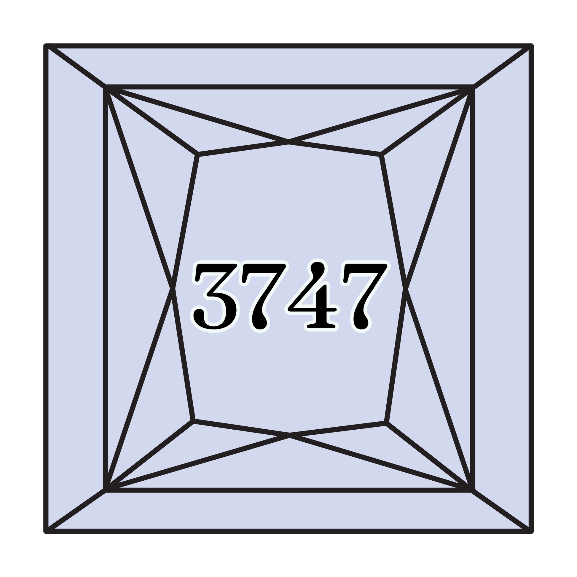 True North Diamond Art Square Diamond Drills 3747 - Very Light Blue Violet - Square Bulk Diamond Drills