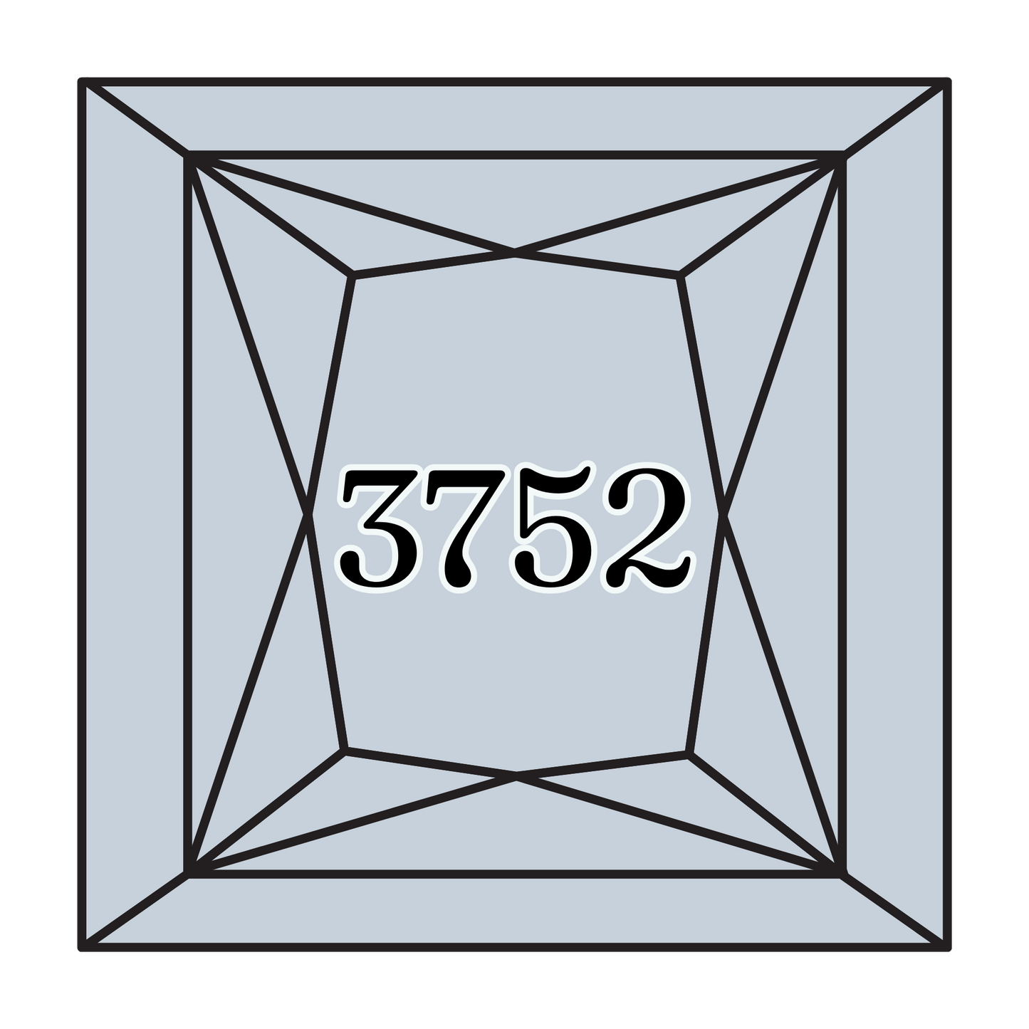 True North Diamond Art Square Diamond Drills 3752 - Very Light Antique Blue - Square Bulk Diamond Drills