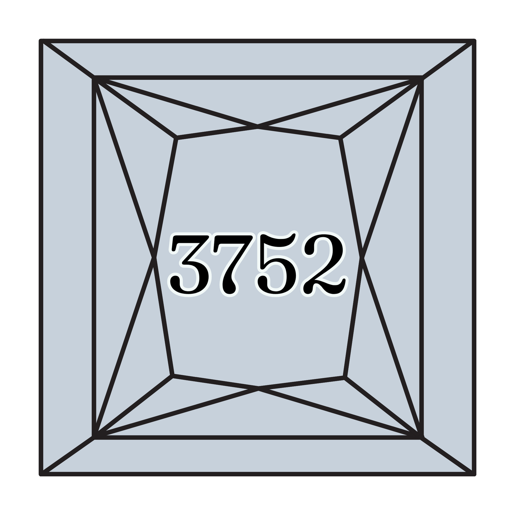 True North Diamond Art Square Diamond Drills 3752 - Very Light Antique Blue - Square Bulk Diamond Drills