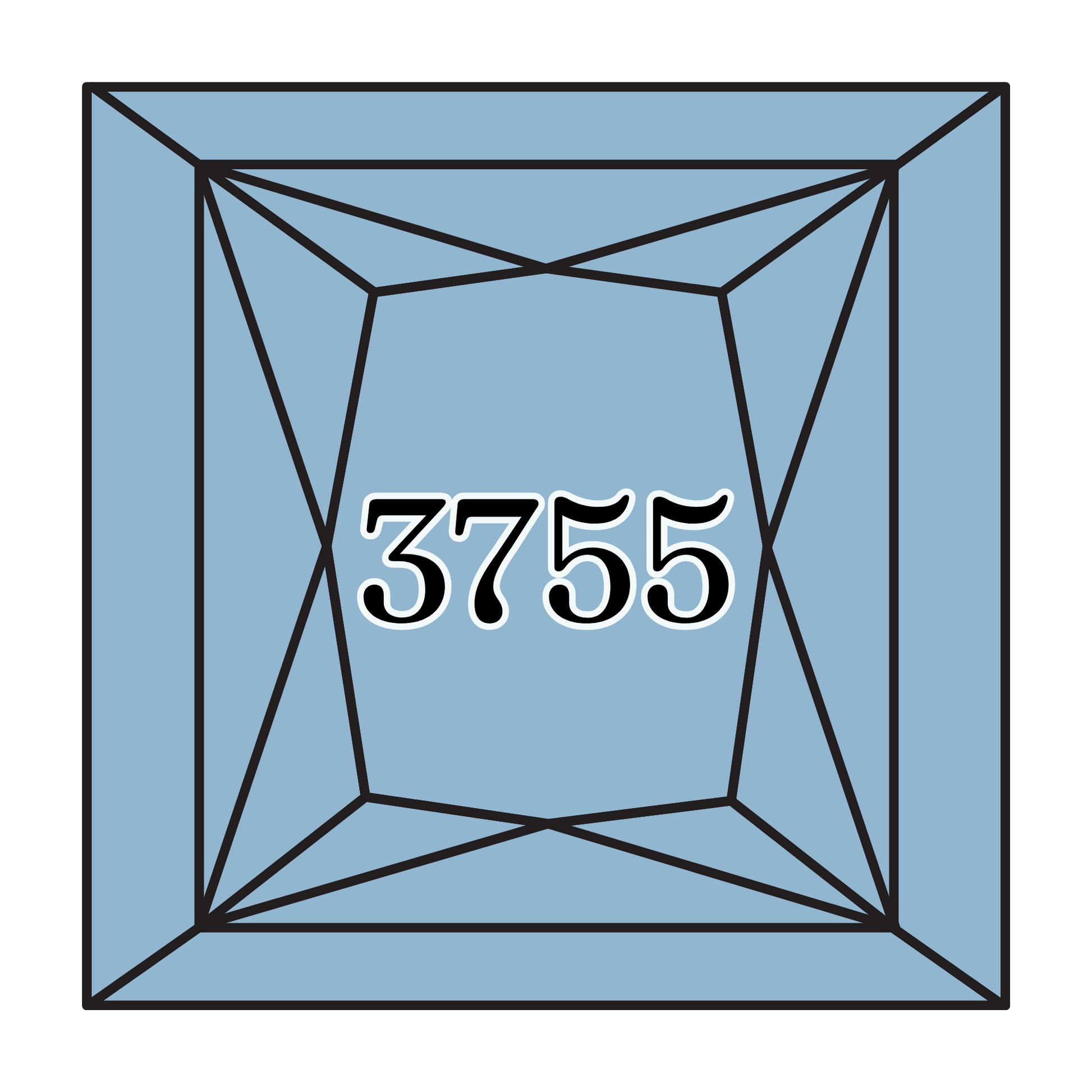 True North Diamond Art Square Diamond Drills 3755 - Baby Blue - Square Bulk Diamond Drills