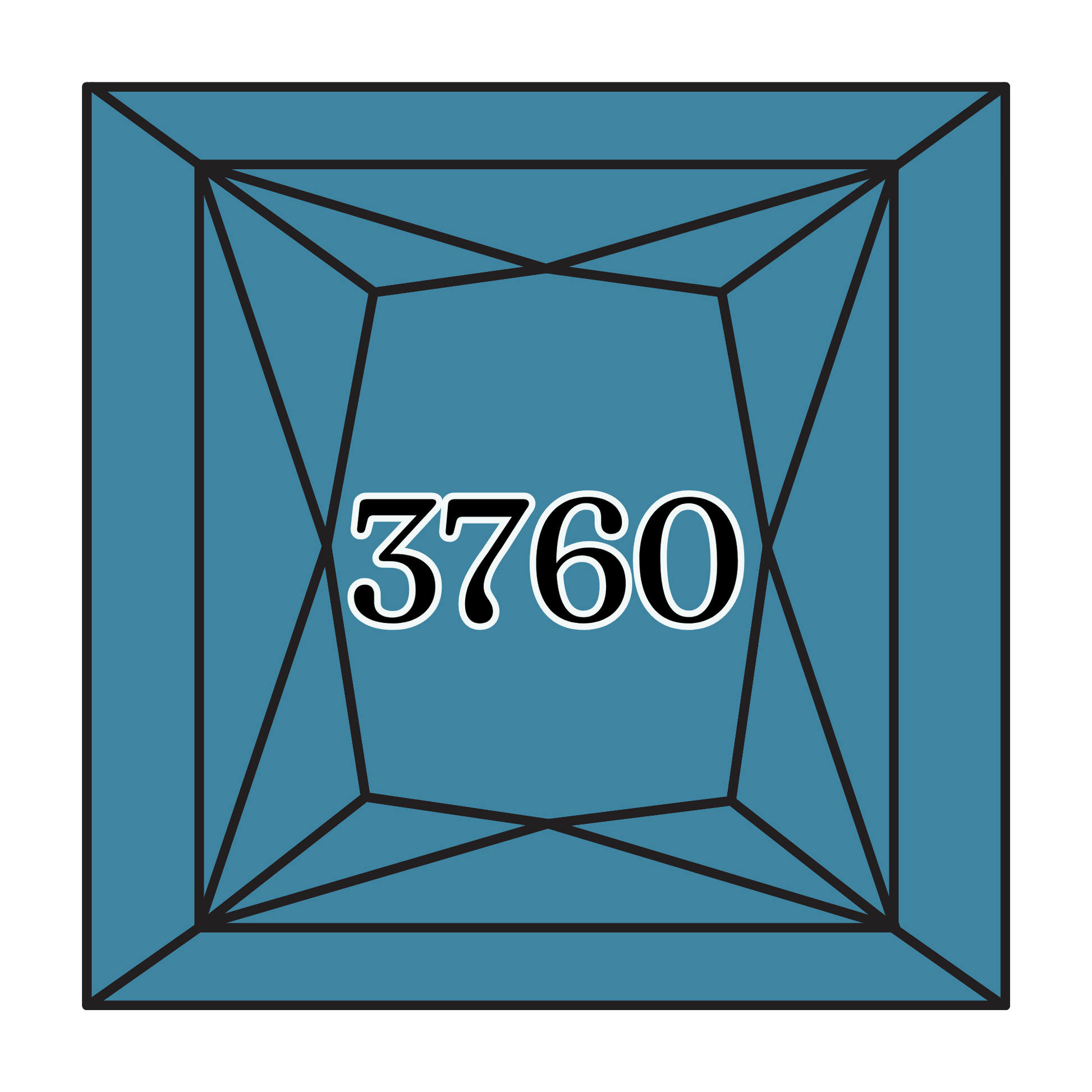 True North Diamond Art Square Diamond Drills 3760 - Medium Wedgwood - Square Bulk Diamond Drills