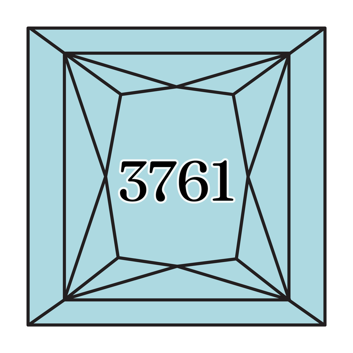 True North Diamond Art Square Diamond Drills 3761 - Light Sky Blue - Square Bulk Diamond Drills