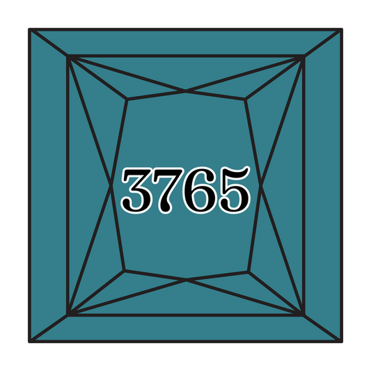 True North Diamond Art Square Diamond Drills 3765 - Very Dark Peacock Blue - Square Bulk Diamond Drills