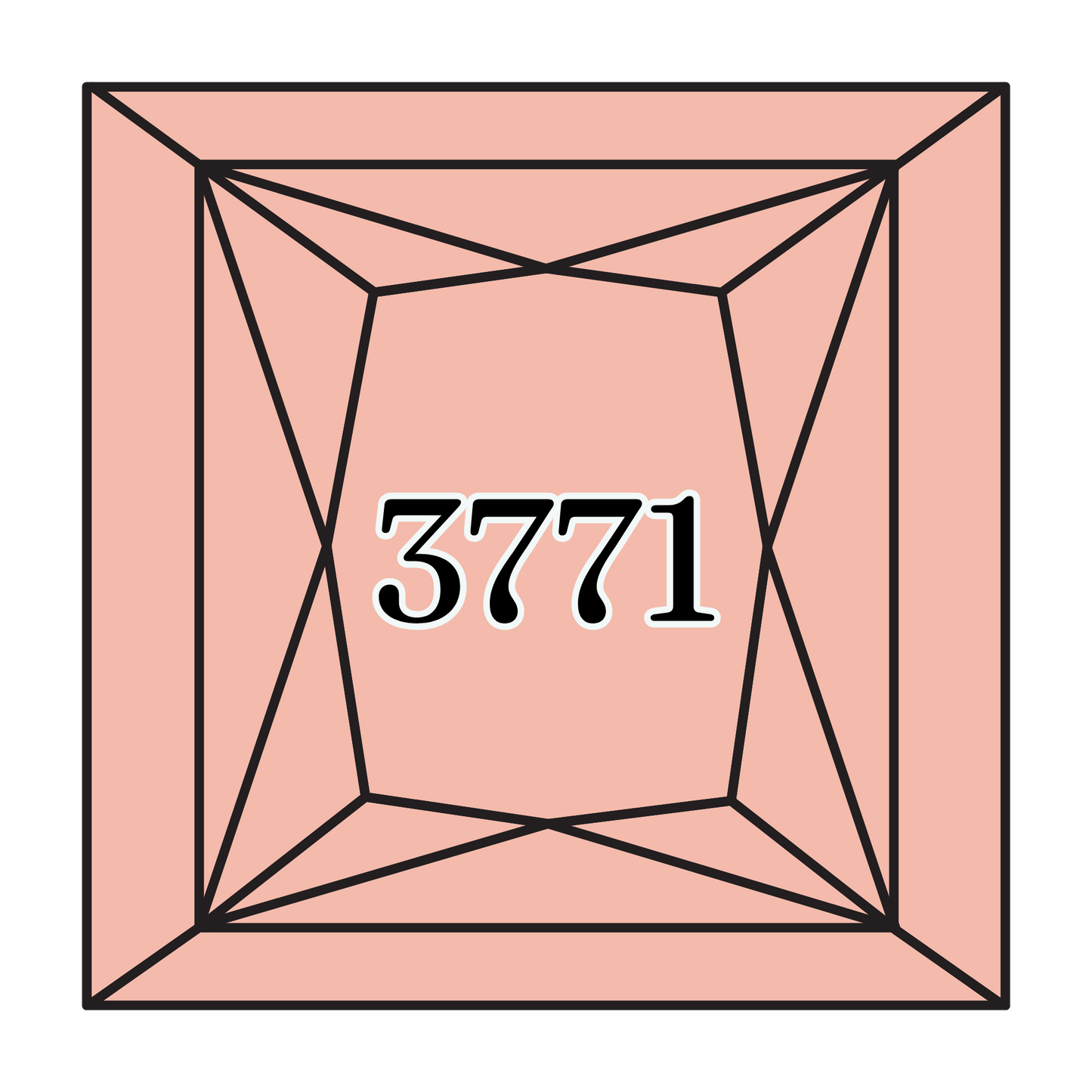 True North Diamond Art Square Diamond Drills 3771 -  Ultra Very Light Terra Cotta - Square Bulk Diamond Drills