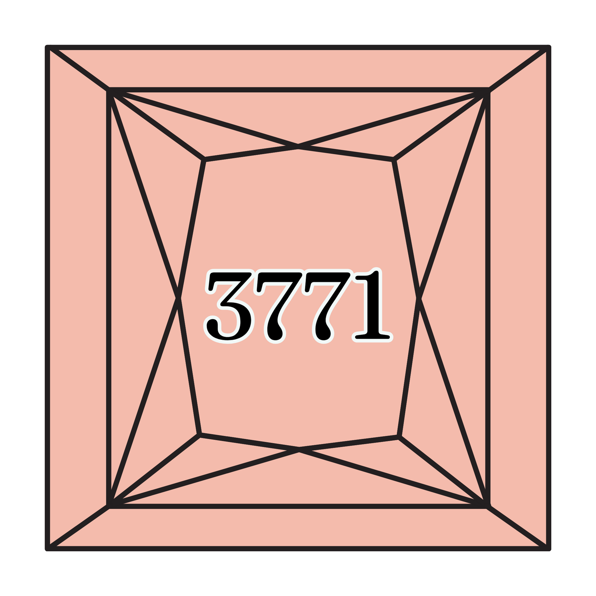 True North Diamond Art Square Diamond Drills 3771 -  Ultra Very Light Terra Cotta - Square Bulk Diamond Drills