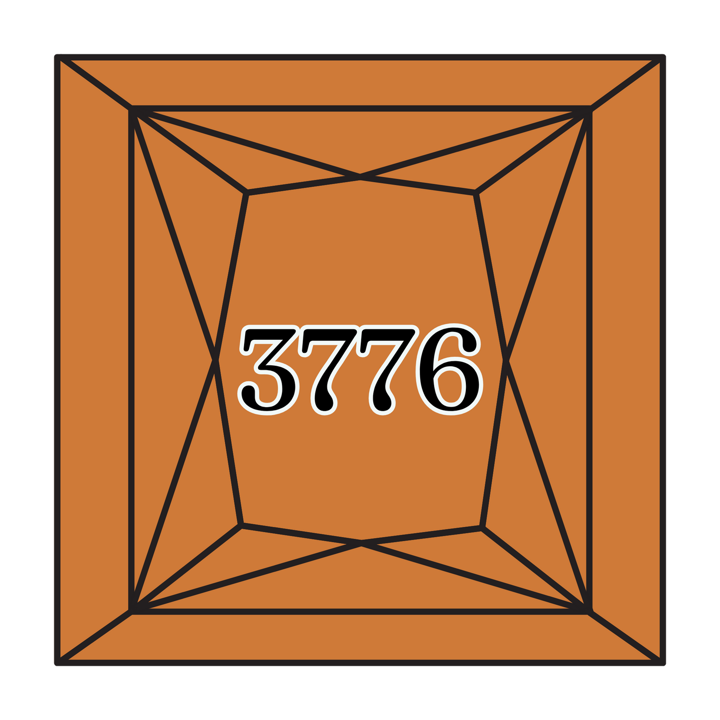 True North Diamond Art Square Diamond Drills 3776 - Light Mahogany - Square Bulk Diamond Drills