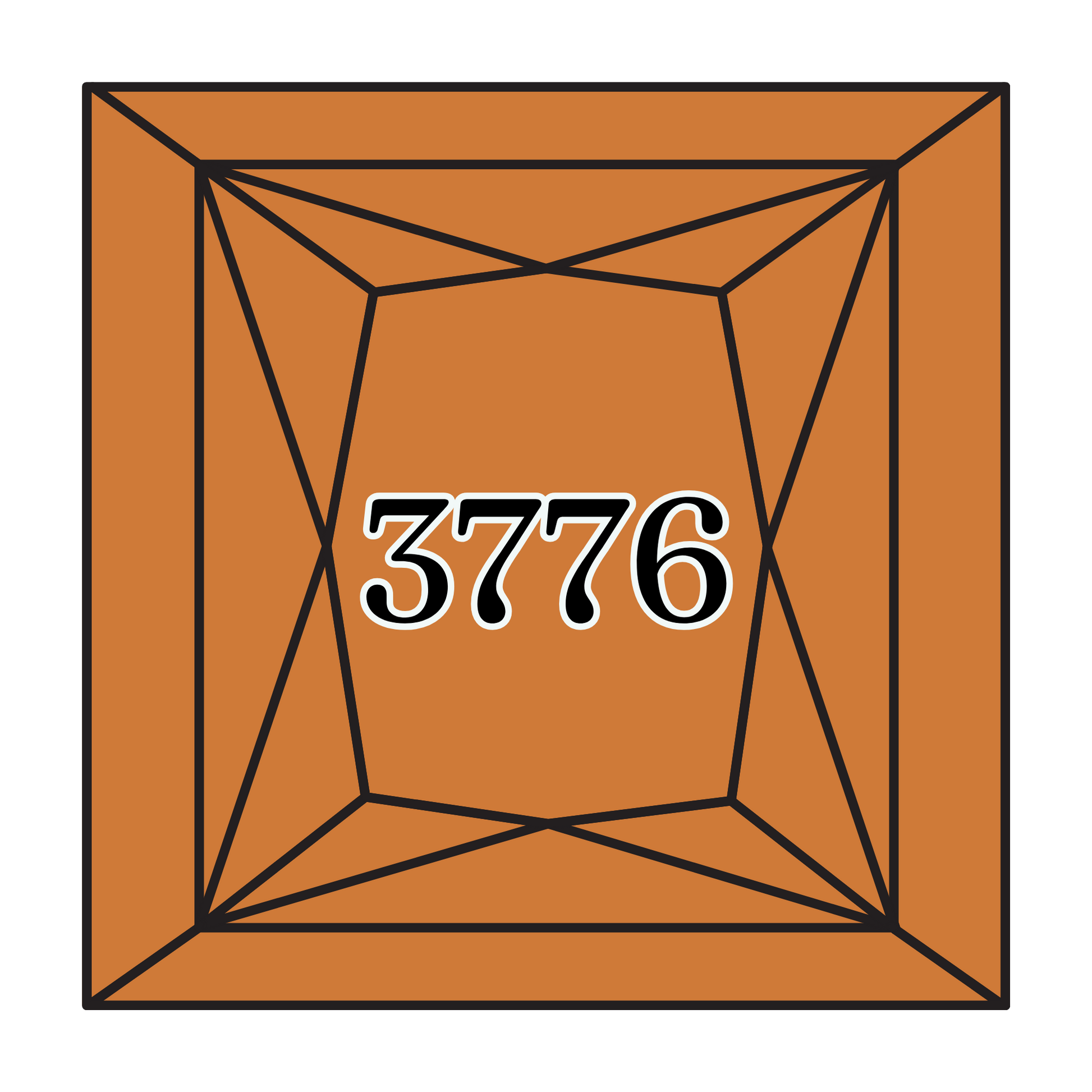 True North Diamond Art Square Diamond Drills 3776 - Light Mahogany - Square Bulk Diamond Drills