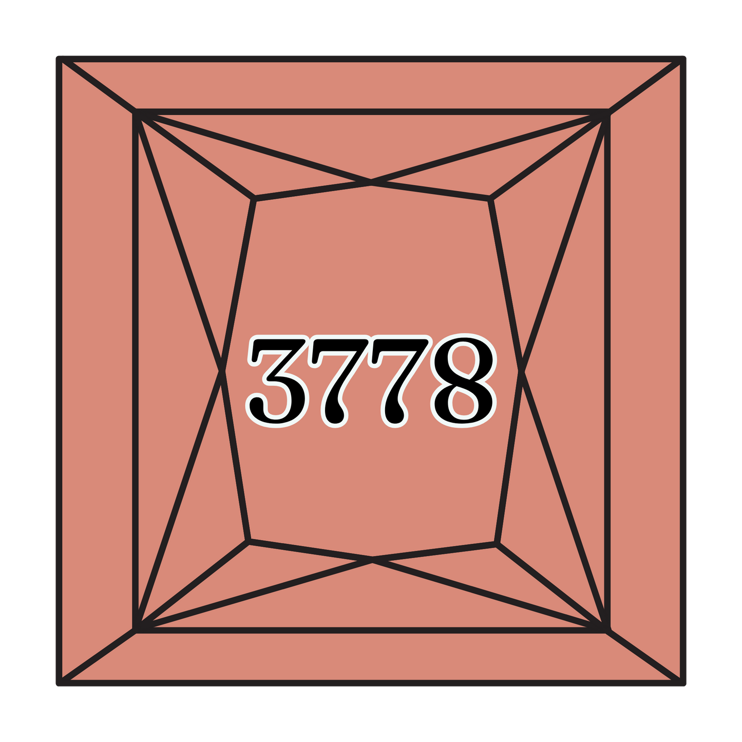 True North Diamond Art Square Diamond Drills 3778 -  Light Terra Cotta - Square Bulk Diamond Drills