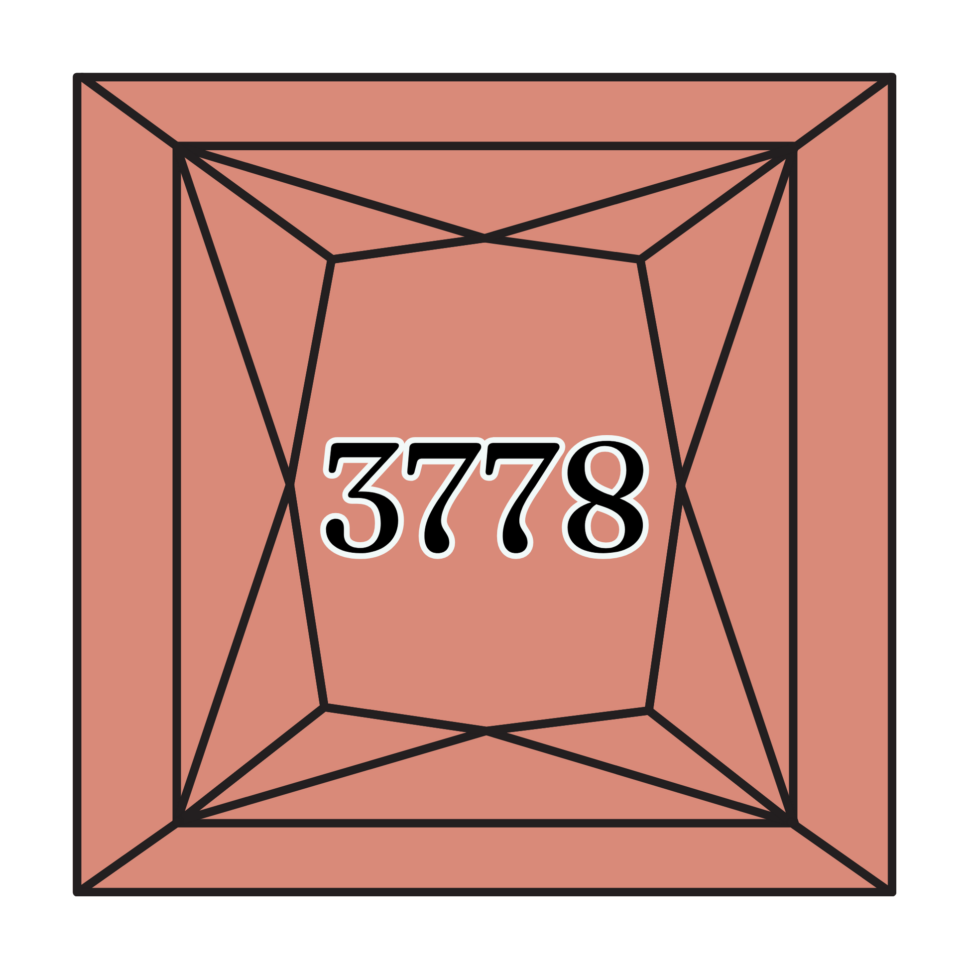 True North Diamond Art Square Diamond Drills 3778 -  Light Terra Cotta - Square Bulk Diamond Drills