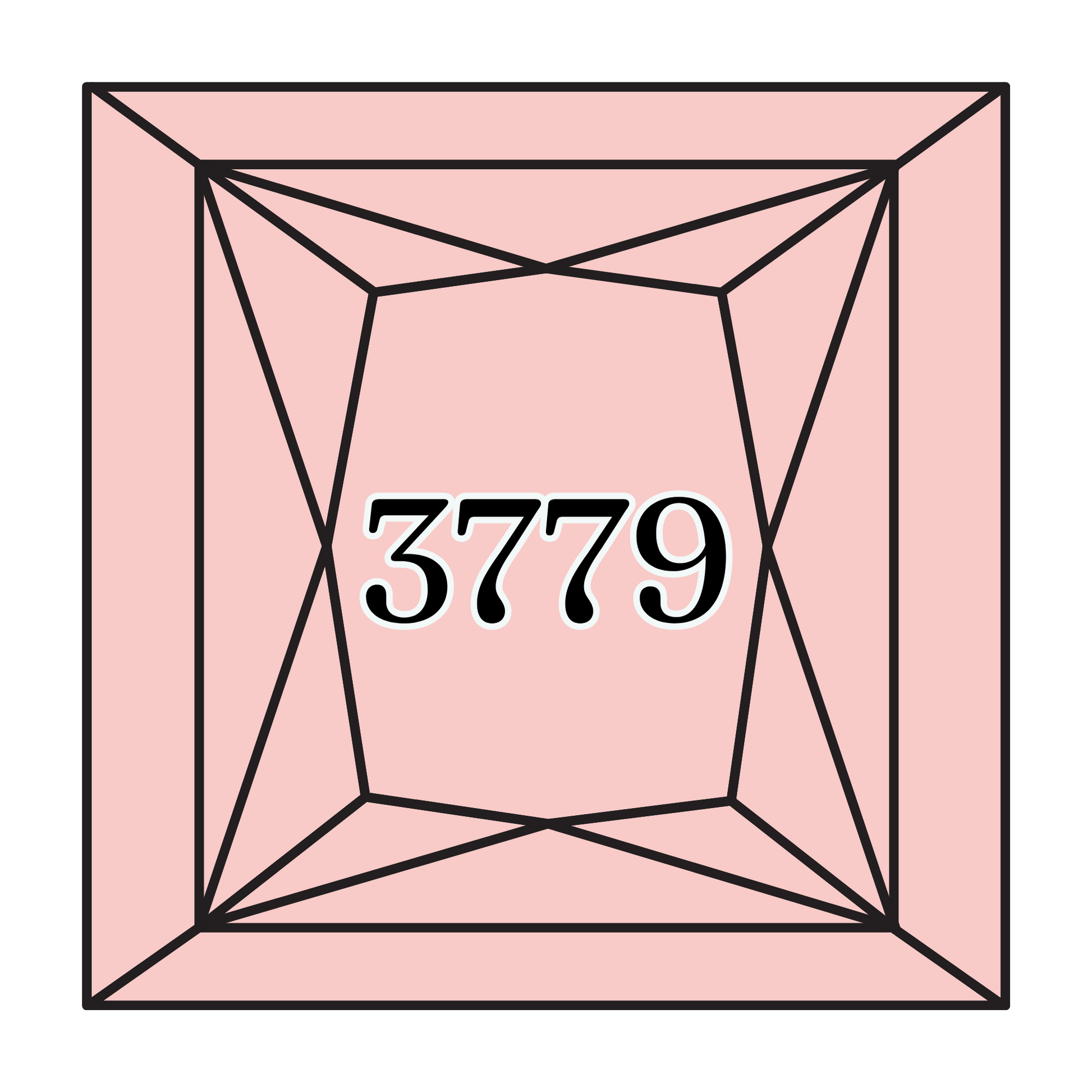 True North Diamond Art Square Diamond Drills 3779 - Very Light Rosewood - Square Bulk Diamond Drills