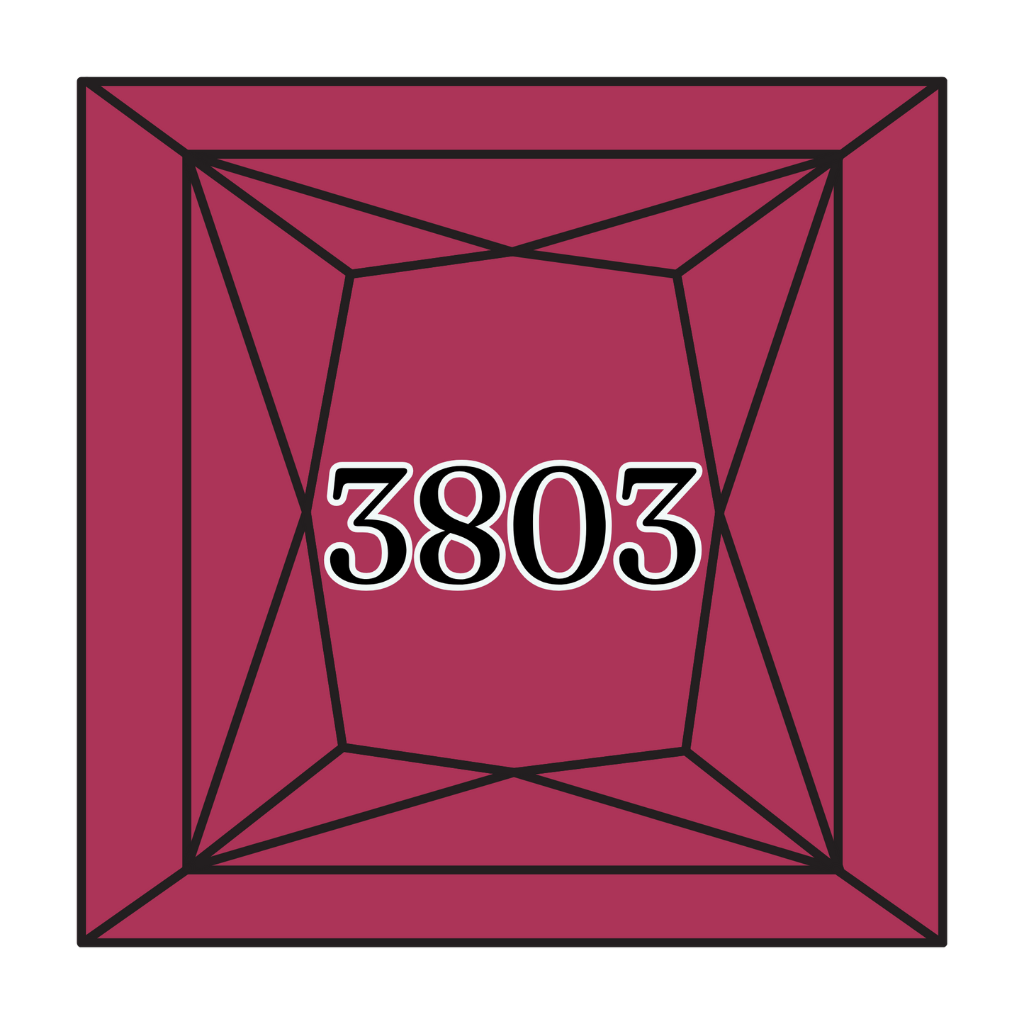 True North Diamond Art Square Diamond Drills 3803 - Dark Mauve - Square Bulk Diamond Drills