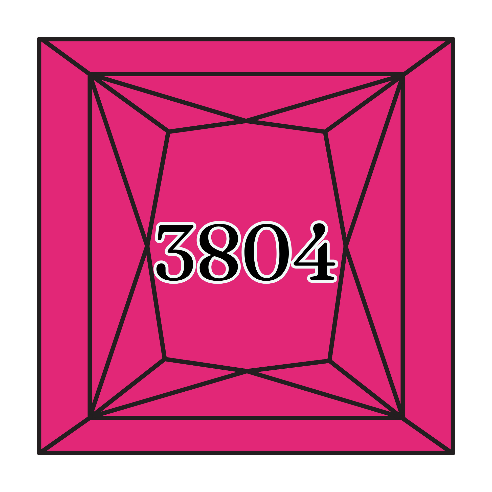 True North Diamond Art Square Diamond Drills 3804 - Dark Cyclamen Pink - Square Bulk Diamond Drills