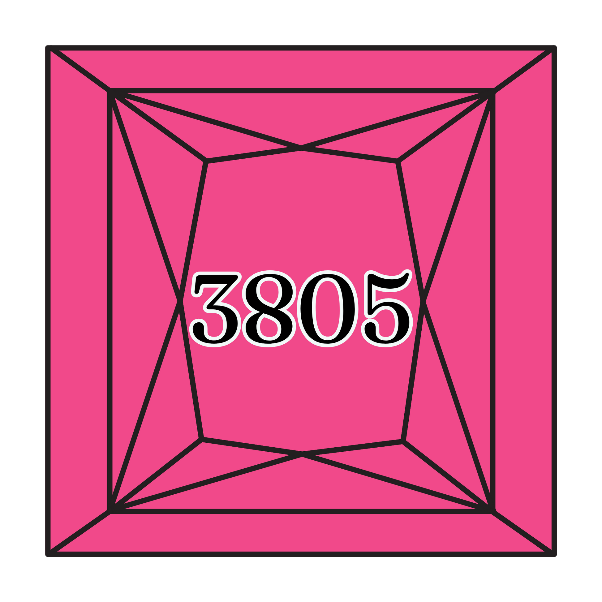 True North Diamond Art Square Diamond Drills 3805 - Cyclamen Pink - Square Bulk Diamond Drills