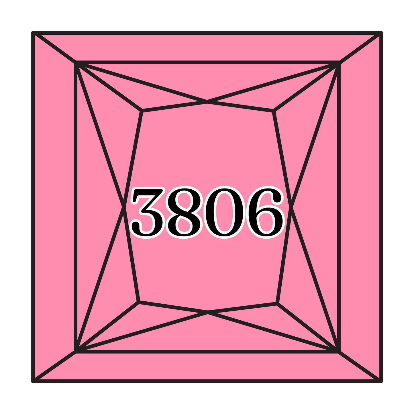 True North Diamond Art Square Diamond Drills 3806 -  Light Cyclamen Pink - Square Bulk Diamond Drills